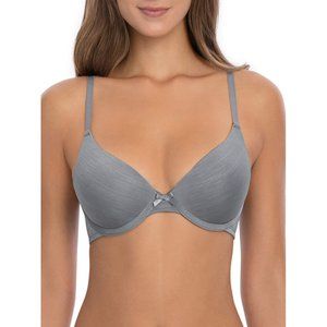 Secret Treasures Gray Tailored T Shirt Bra 40DDD New